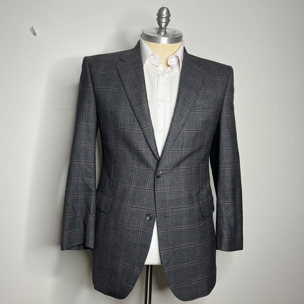 Jos. A. Bank Charcoal Checkered Sport Coat